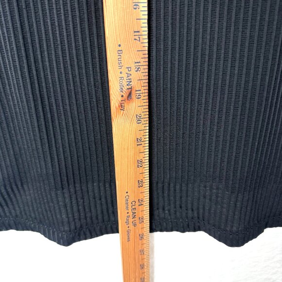 ALALA Activewear Sheer Striped Stretch Comfy Sleeveless Tank Top Womens M Black - Picture 5 of 7